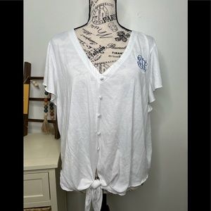 Jordann Short Sleeve V-Neck Top